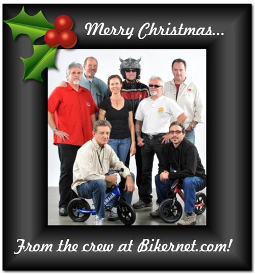From the left: Jeff Najar - Marketing and Social Media, Da Janitor, Art Hall - International Editor on the bike, Nyla Olsen -CFO, The Triking Viking, Ray C. Wheeler - Performance Editor, Ben Lamboeuf -  Advertising Director, and Andrew Calagero,  -Shop and apparel manager 